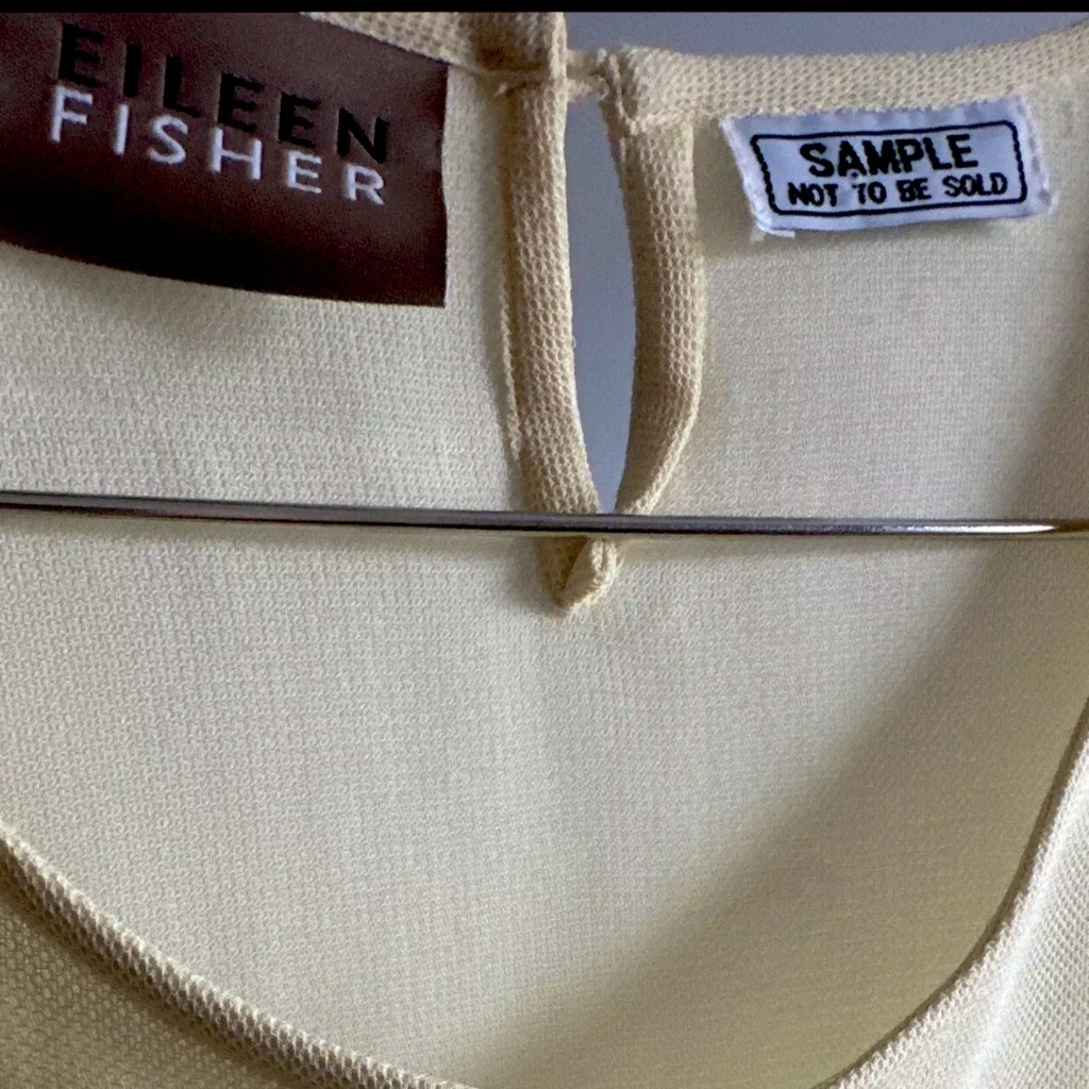 EILEEN FISHER Shirt Women's Medium / Large Lightweight Linen SAMPLE - SUPER RARE